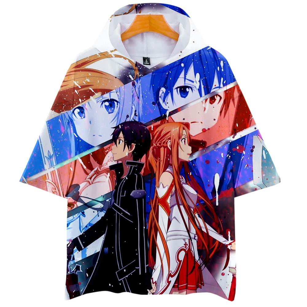 Sword art онлайн: Alicization Fans хип-хоп 3D толстовки футболки летние мягкие модные