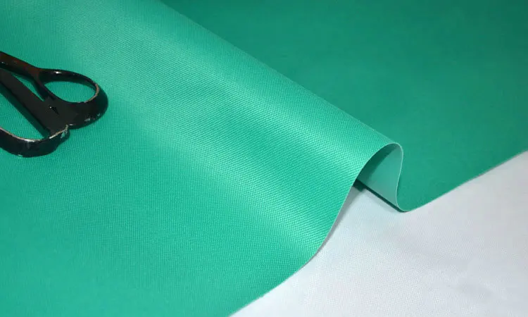 600D меньше гладкой ткани Оксфорд ПВХ водонепроницаемая ткань DIY шитье сумок палатка дождевик ткань для пляжных кресел ширина 150 см - Цвет: Green lake