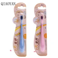 Детская зубная щетка Очень мягкая ультратонкая щетина с ручкой из пшеничной соломы компактная тонкая головка портативная для путешествий уход за полостью рта