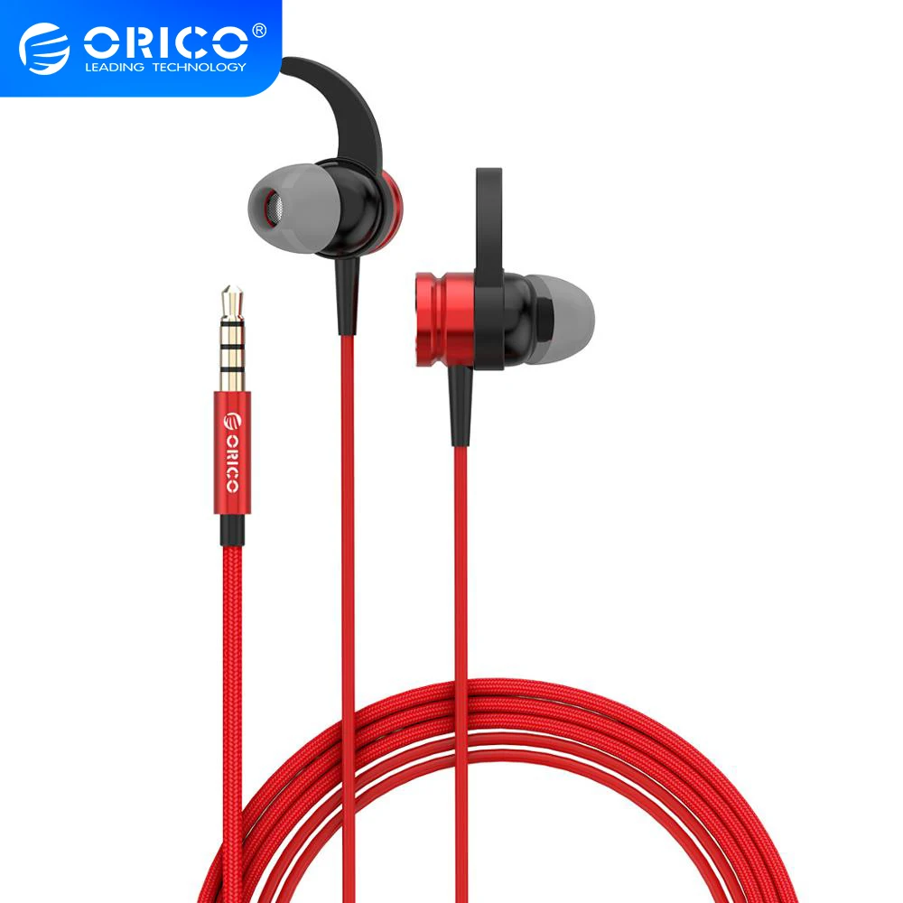 Профессиональные наушники ORICO цветные вкладыши спортивные с басами для