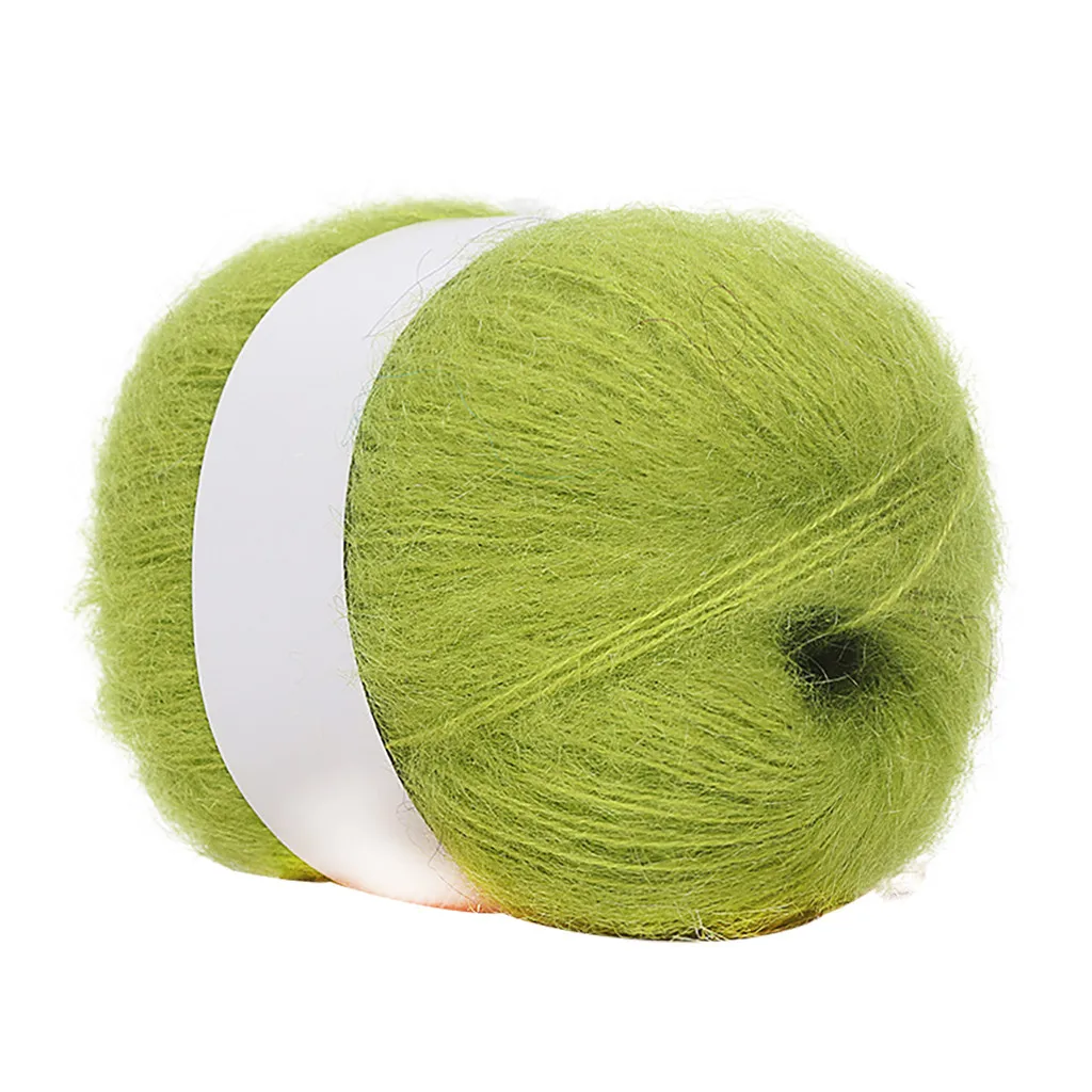 Шерстяная нить DIY тканая пряжа ручное вязание крючком одеяло вязание крючком Пряжа Лидер продаж поддержка Прямая поставка - Цвет: green