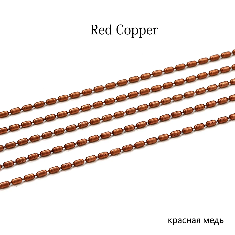 2M/lot 1,5mm Gold Groß Kupfer Zylindrischen Perle Kette Bambus Ketten Für DIY Halskette Armband Schmuck Machen liefert – Detail 22