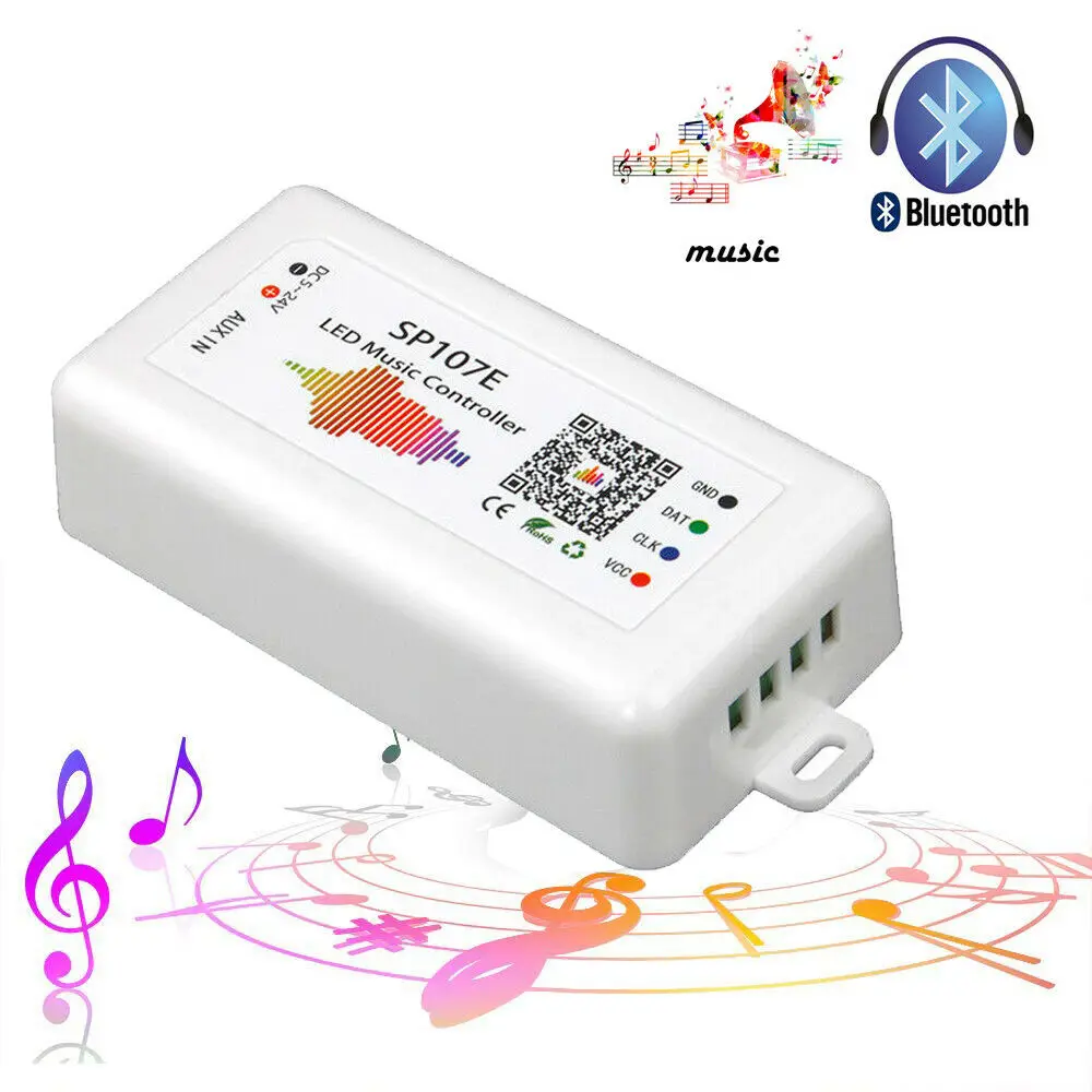 SP107E DC5V-24V работы при прослушивании музыки по Bluetooth светодиодный Управление Полный