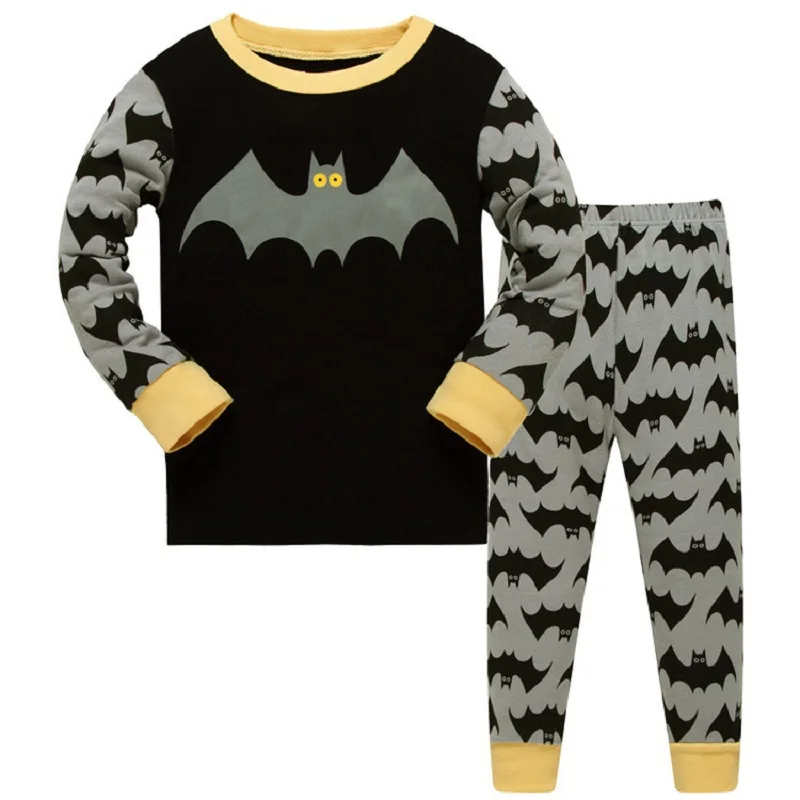Коллекция года, Детские пижамные комплекты Одежда для маленьких мальчиков Пижама с динозавром, пожарным двигателем, для маленьких мальчиков, футболка с длинными рукавами и Рисунком Тигра+ штаны, комплект из 2 предметов - Цвет: 2