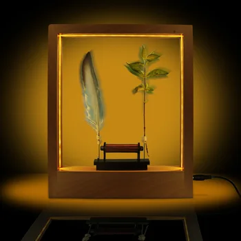 

Slow Motion Frame LED Optical Illusion Sculpture Slow Down Time Action Picture Lightweight Object Desktop Decor