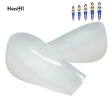 

Invisible Silicone Gel Height Increase Heel Cup Half Insoles Shoe Lift Heel Pads 1.5 2.5 3.5 cm Cushion Inserts Elevator Unisex