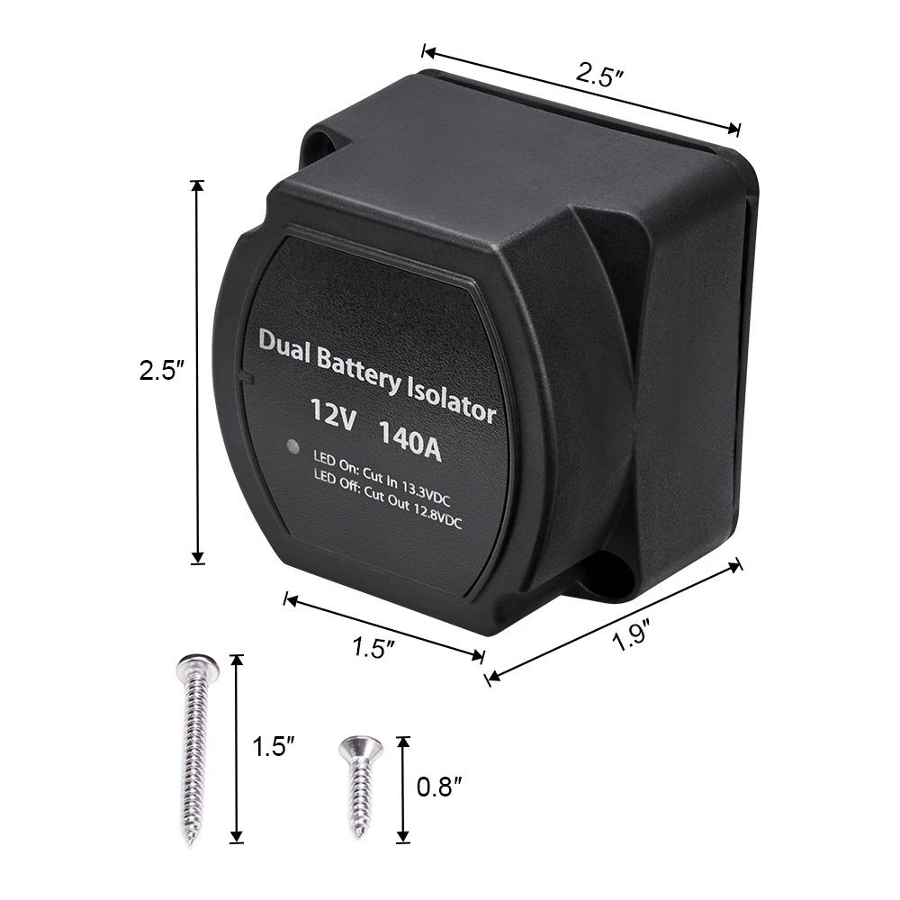 ATV UTV 12V 140A батарея Изолятор напряжение чувствительное реле VSR автоматическая зарядка для Polaris для Artic Cat лодки, RV's