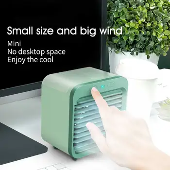 

Personal Portable Purifier Water-cooled Humidifier Dormitory Mist Home Office Mini USB Rechargeable Desktop Air Cooler Fan