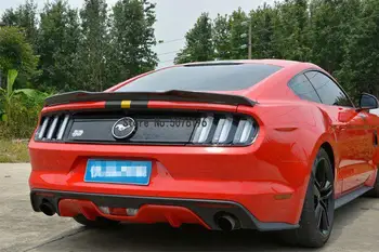 

GT ABS material sun visor tail bag trunk primer color, suitable for Ford Mustang 4 segment spoiler 2015-2017