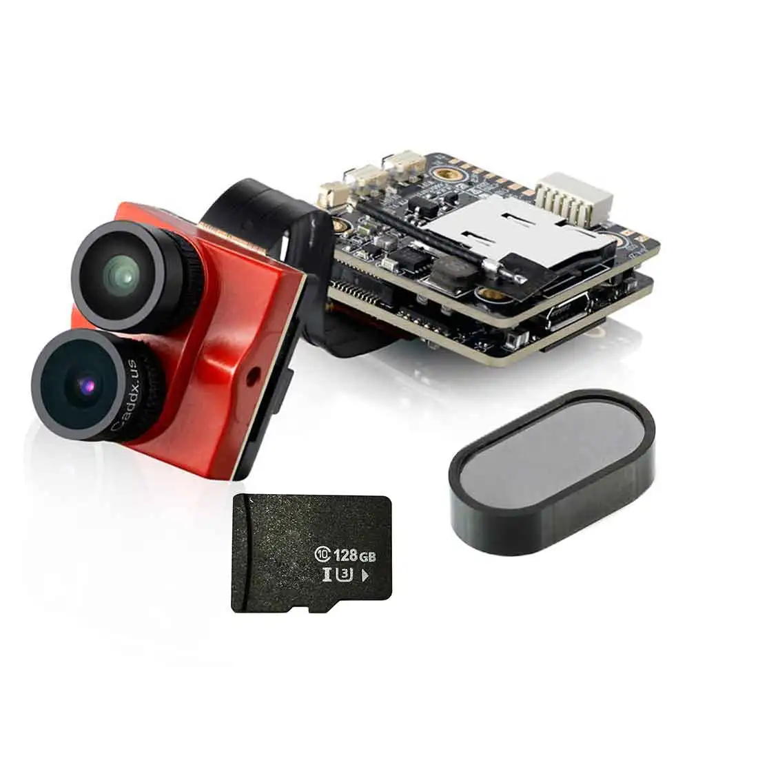 with Memory Card Caddx Tarsier V2 4K 30fps 1200TVL WiFi Мини FPV камера с ND фильтром 128G карта памяти для радиоуправляемого гоночного дрона квадрокоптера - Цвет: with Memory Card