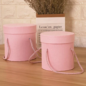 

Wholesale Mini Gift Box Packaging Dried Flower Bouquet Vase Small jewelry Packing Candy Box Party Wedding Hat Boxes 12.8x12.8cm