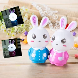 Lampe LED colorée en forme de lapin, luminaire décoratif d'intérieur, idéal pour dormir dans la chambre d'un enfant, idéal comme cadeau de vacances, 110/220V 