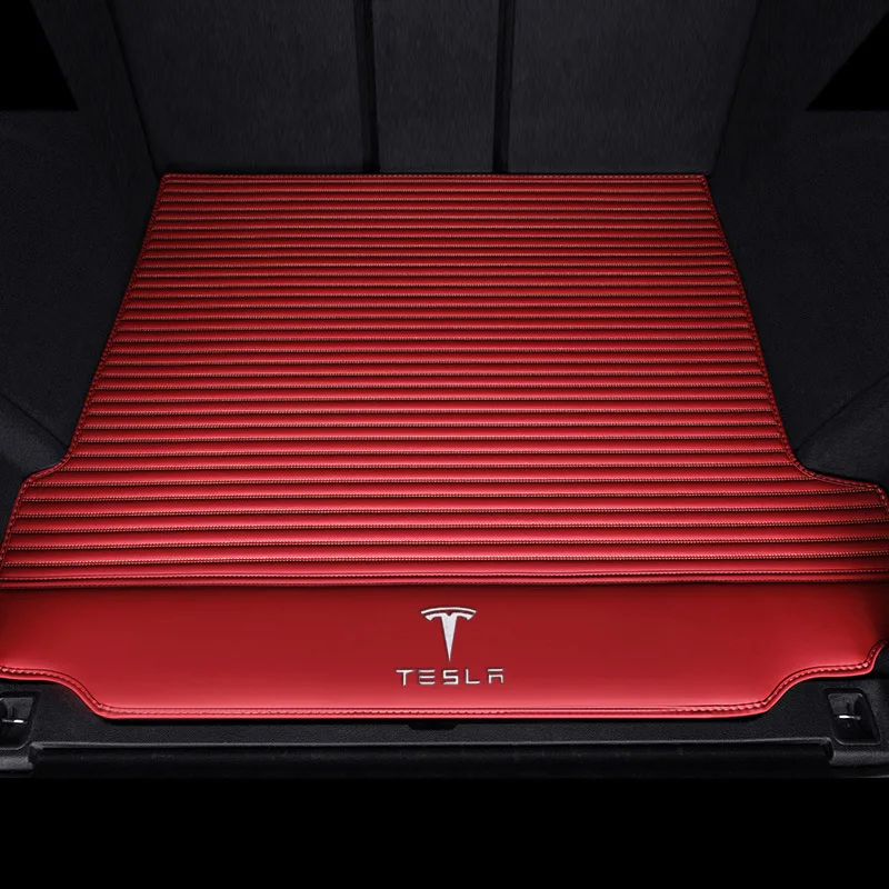 Только в 16-17-Tesla модель X коврик багажника полностью окруженный багажник Coaster Refit