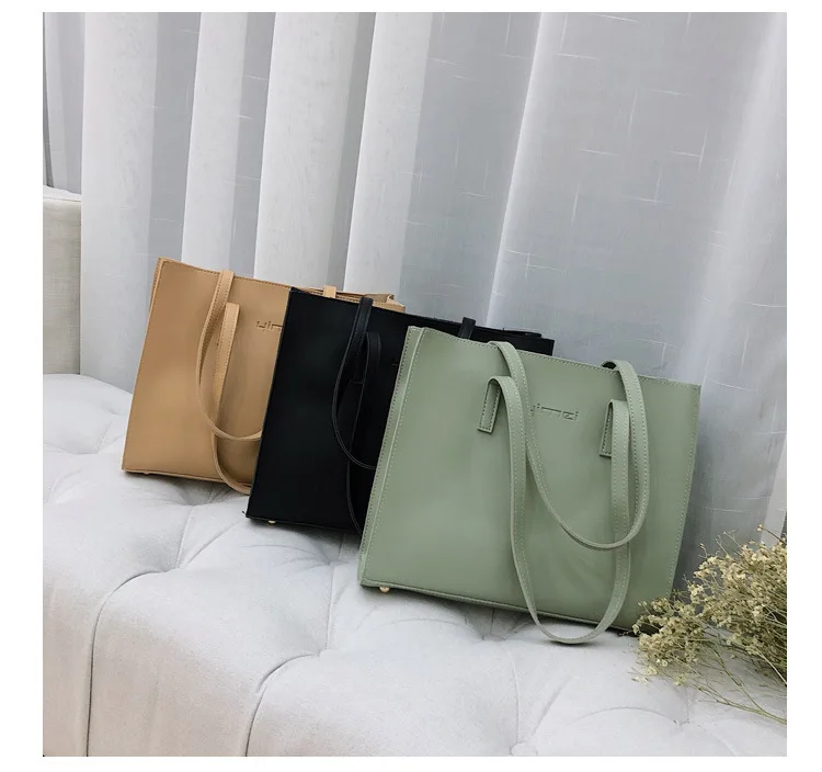 

Women New Pu Fashion Handbag Simple Shoulder Retro Bag