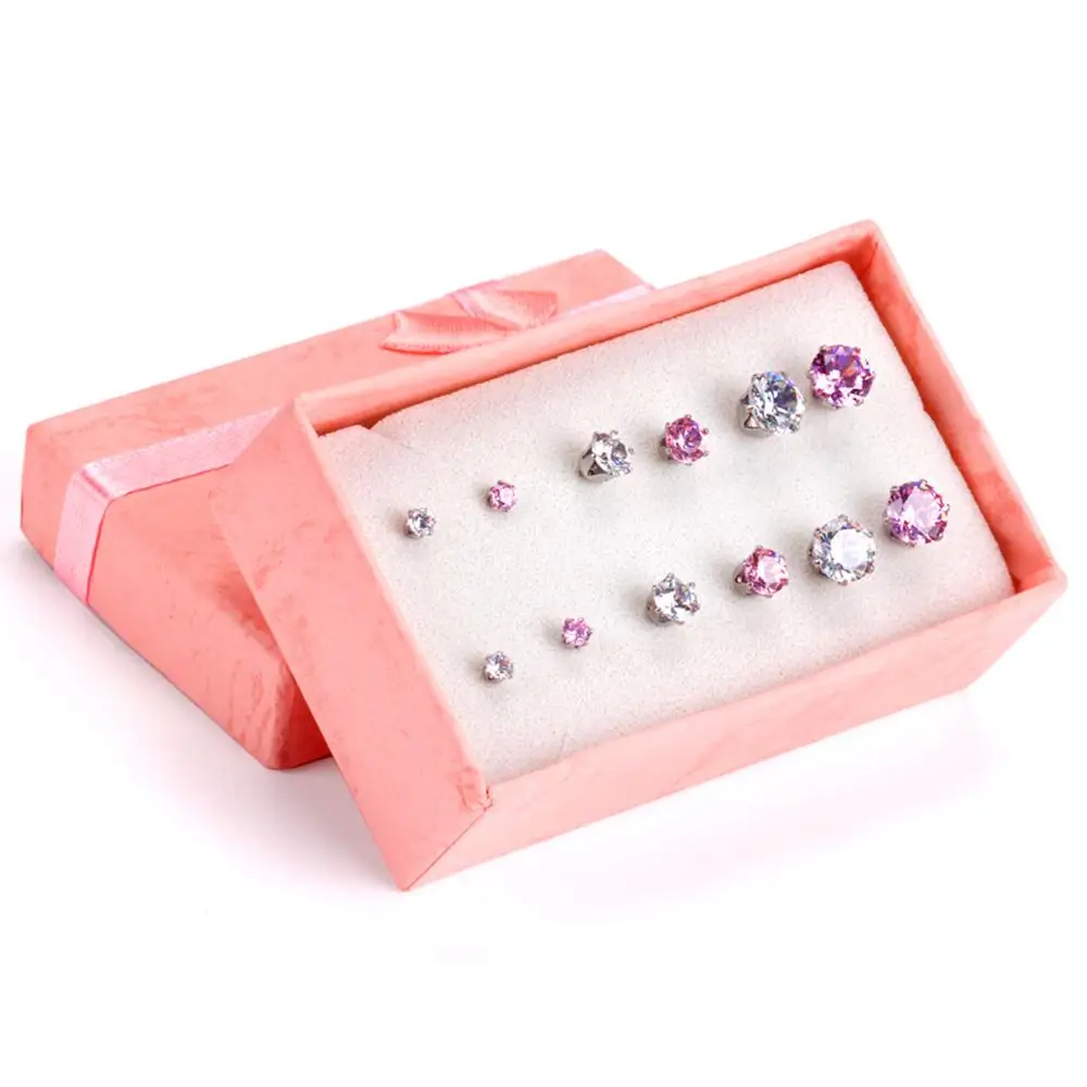 LUXUKISSKIDS модные ювелирные изделия серьги Круглый Кристалл Комплект сережек для