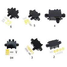 Распределительная коробка распределительная коробка IP68 Водонепроницаемый УФ непроницаемый для солнечных лучей летняя несколько способов Пластик коробка для распределиления электричества чехол кабель провод