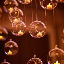 Рождественская прозрачная стеклянная ваза, гидропонная Цветочная ваза, Висячие круглые стеклянные вазы, рыбный бак, аквариум, домашние декоративные аксессуары