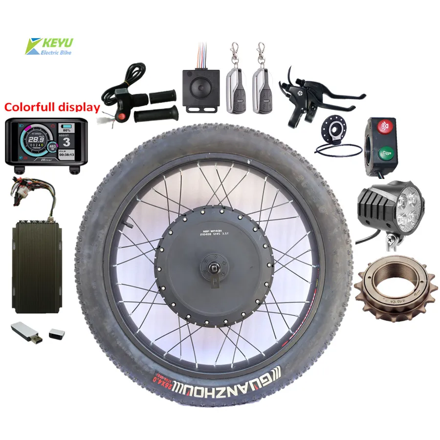Фэтбайковый двигатель 24X4.0 26X4.0 fat tire QS моторное колесо 72 в 1200 Вт 8000 комплект