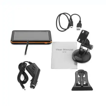 

800MB RAM + 8GB ROM GPS Navigation 4.3-Inch Touch Screen Portable GPS 1800mAh Battery European Map Navigator Support TF Card