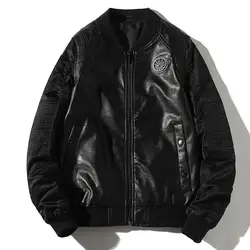 Повседневная мужская куртка пилота фирменная одежда, пиджак мужской бомбер модная вышивка 4XL тонкий бренд