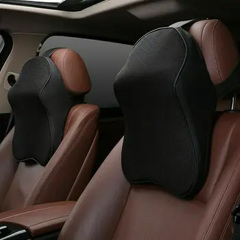 

1X Car Headrest Pad Memory Foam Head Neck Rest Support Black Accessory