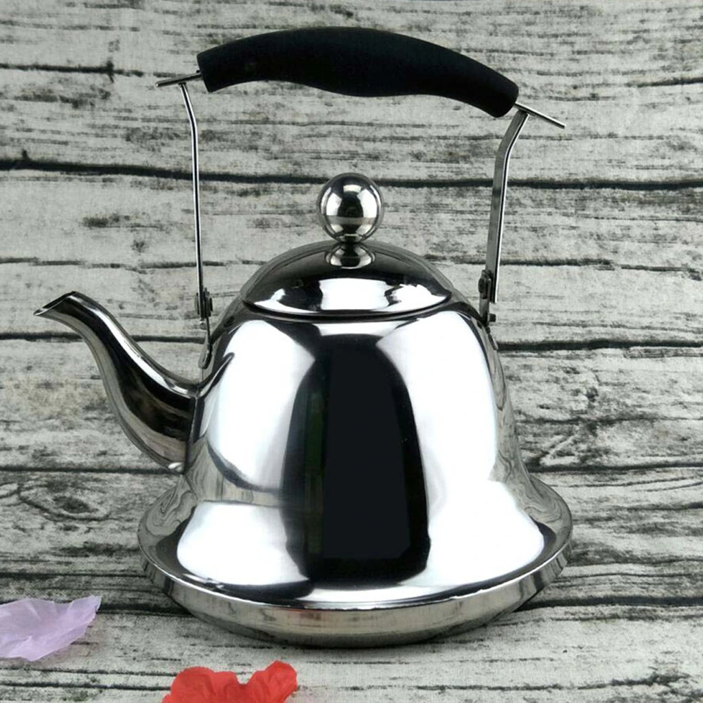 Stainless Steel Teakettle Boiled Water Pot Kitchen Restaurant Supply 1,2,3L for Home Hotel Camping Travel
