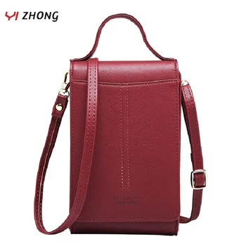 

YIZHONG Leather Luxury Shoulder Bag Purses and Handbags for Women Multifunctional Cell Phone Card Pocket CrossbodyBags Purse