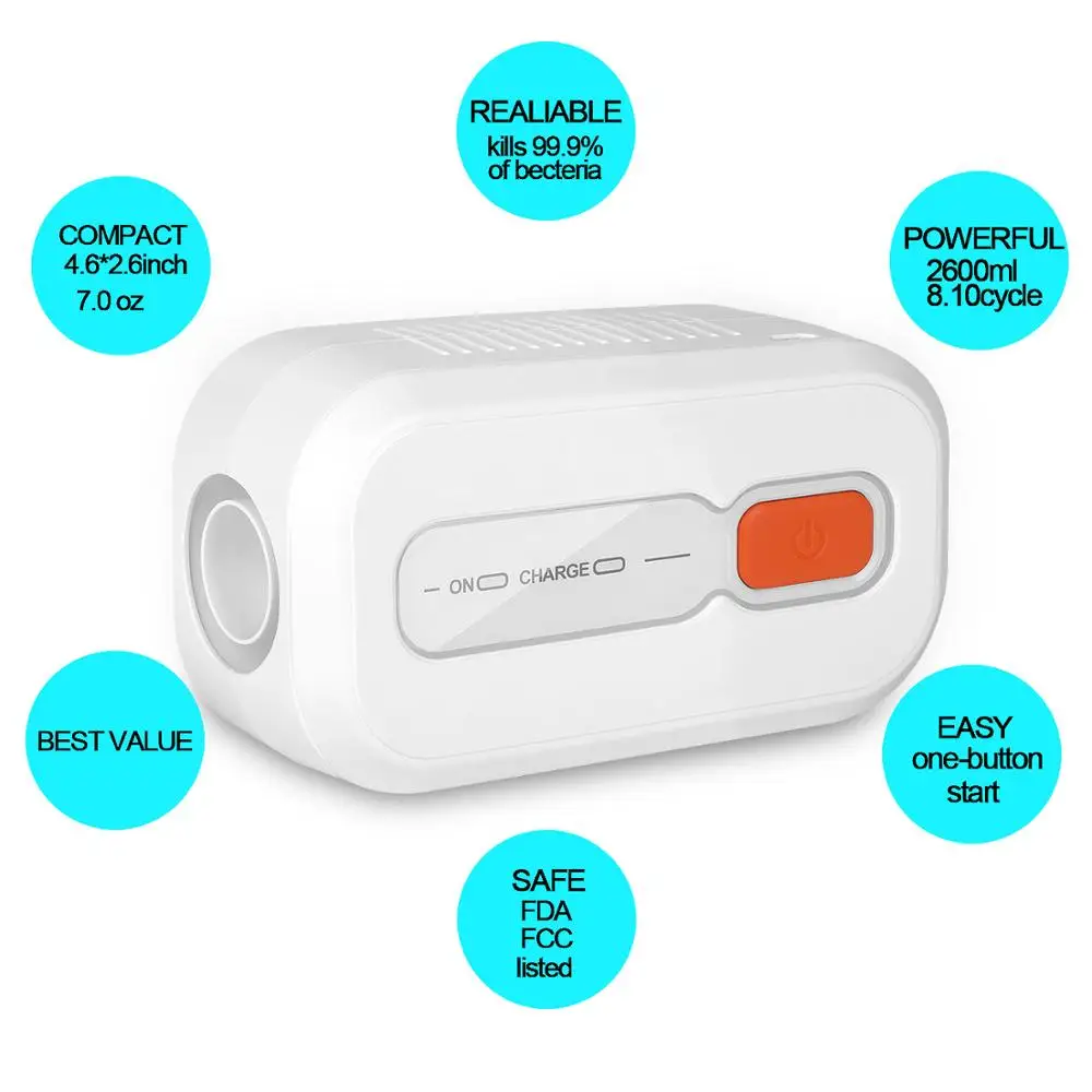 MOYEAH CPAP дезинфицирующее средство для вентиляции с 1 упаковкой, стерилизация, очиститель Cpap и дезинфицирующее средство для CPAP маска, шланг, аксессуары