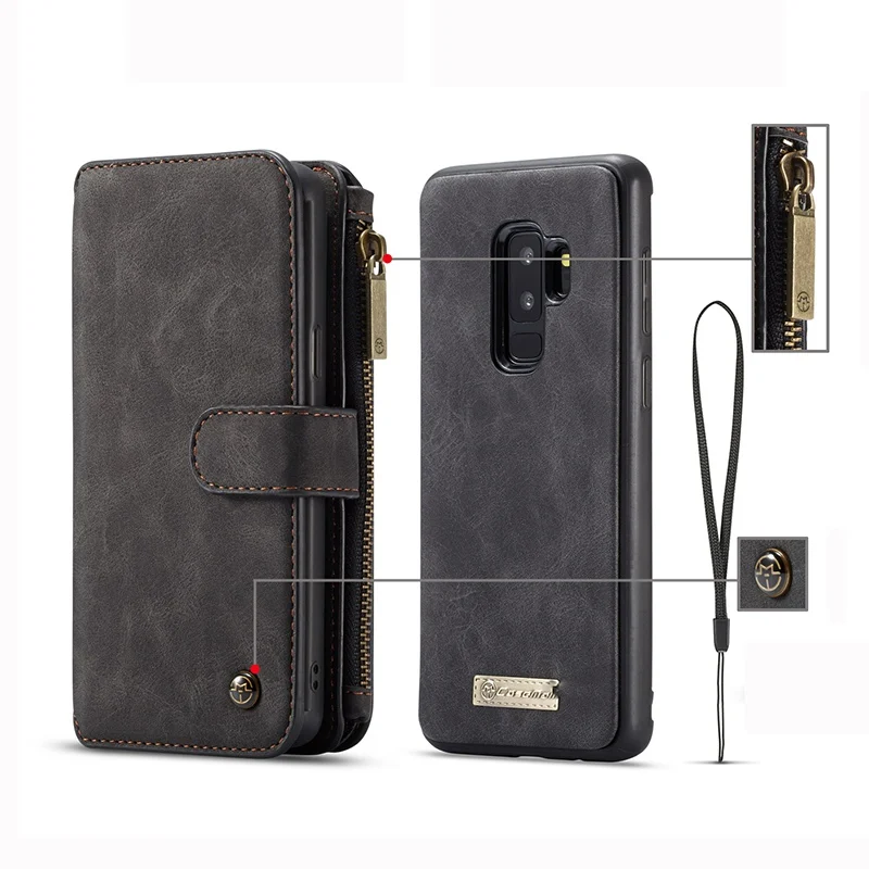 Luxury Leather Flip Wallet Case for iPhone X XS XR Case Hoesje Phone Cover Funda for