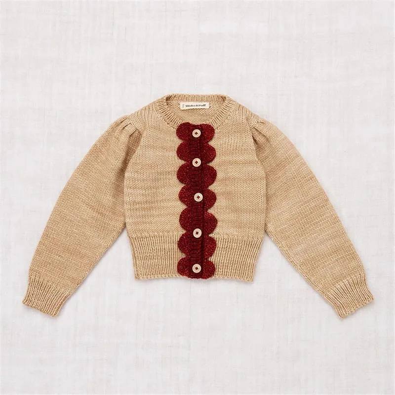 Misha and Puff/Детские винтажные вязаные свитера для девочек красивые детские зимние топы для маленьких девочек, модные свитера и юбки Misha Puff - Цвет: as picture