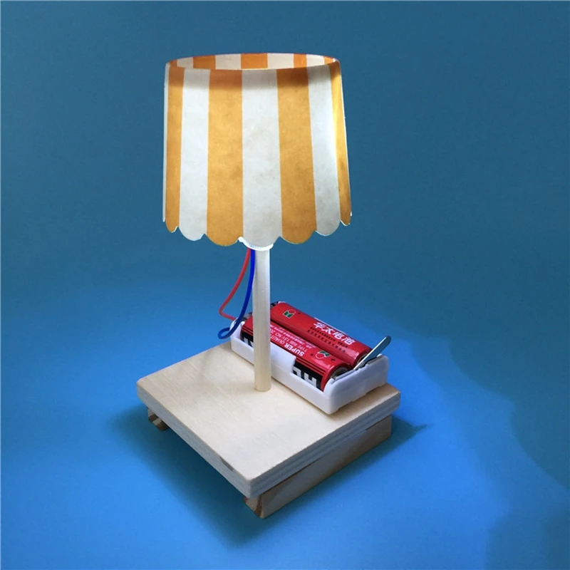 

Table Lamp Paper Cup Small Table Lamp Model Kit Wooden Mini Paper Cup Kids Toy Model Building Kit Educational Toy DIY Gift 1 Set