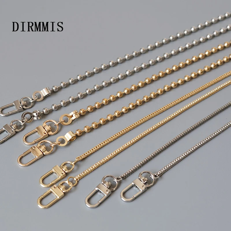 New Fashion Woman Handbag Accessory Chain Detachable Replacement Luxury Gold Silver Strap Women DIY Clutch Metal Shoulder Chains
