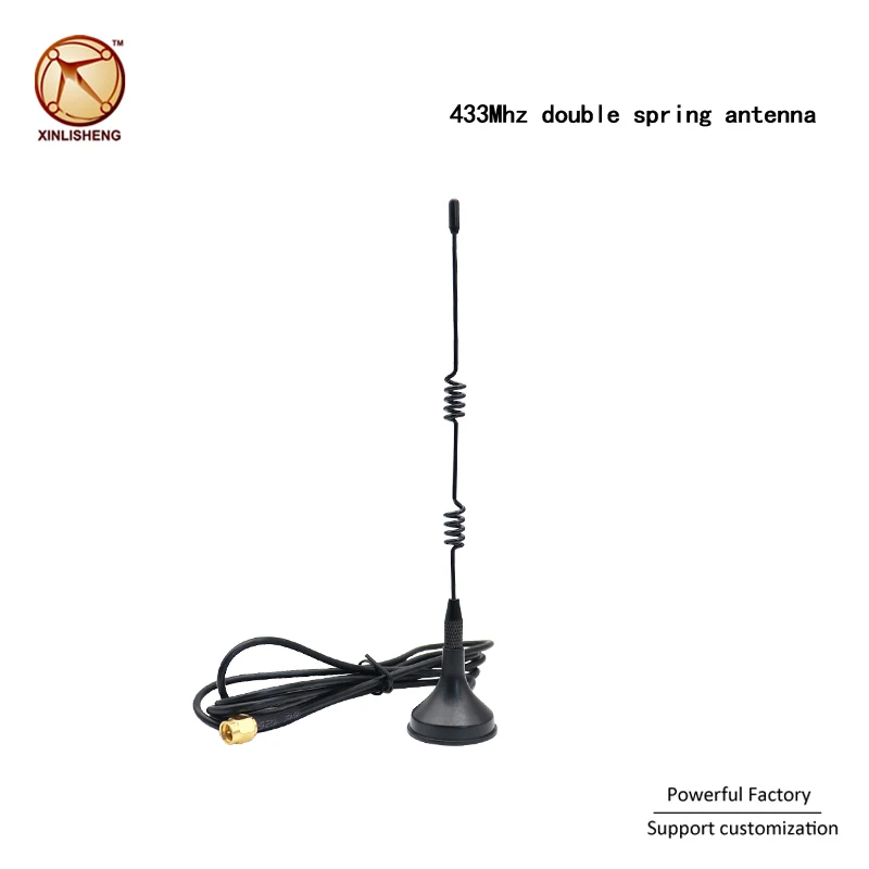 Lora 433Mhz double spring signal amplifier magnetic base HF sucker antenna for communication | Мобильные телефоны и