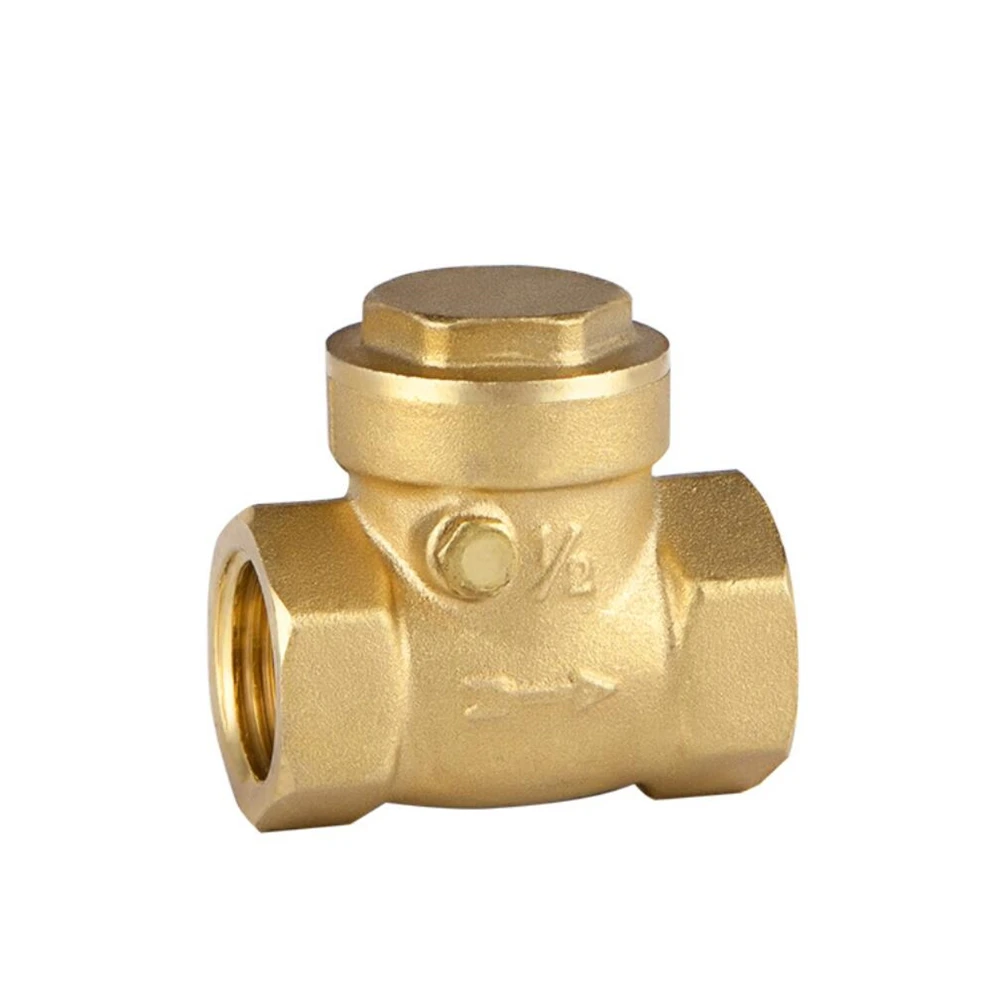 

Brass Check Valve DN25 N20 N15 Female Thread Brass Non-return Swing Check Valve Prevent Water Backflow