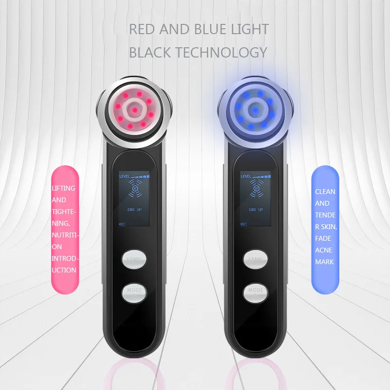  RF EMS Beauty Instrument LED Light Radiofrequency USB Skin Rejuvenation Iontophoresis Lifting Skin  - 4000478854542
