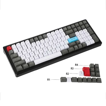 

125-key ANSI ISO PBT Keycaps OEM Profile Dolch Carbon for Cherry MX Switches 84 87 96 104 Tada68 FC980M Mechanical Keyboard