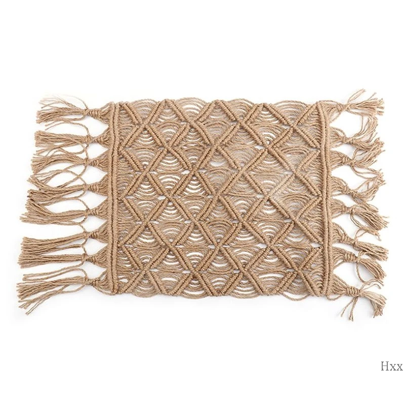 

New Infants Photography Props Newborn Baby Photo Mat Blanket Hand-woven Tassel Carpet Decorative Backdrop Cover
