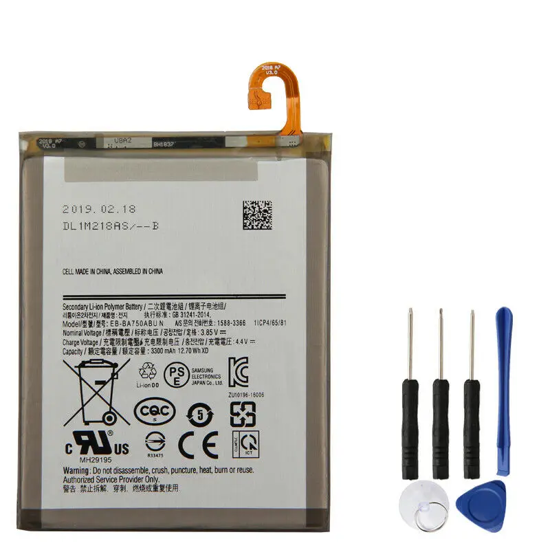 Телефон Батарея EB-BA750ABU для samsung A7 версия A750 A10 SM-A730x 3300 МА-ч