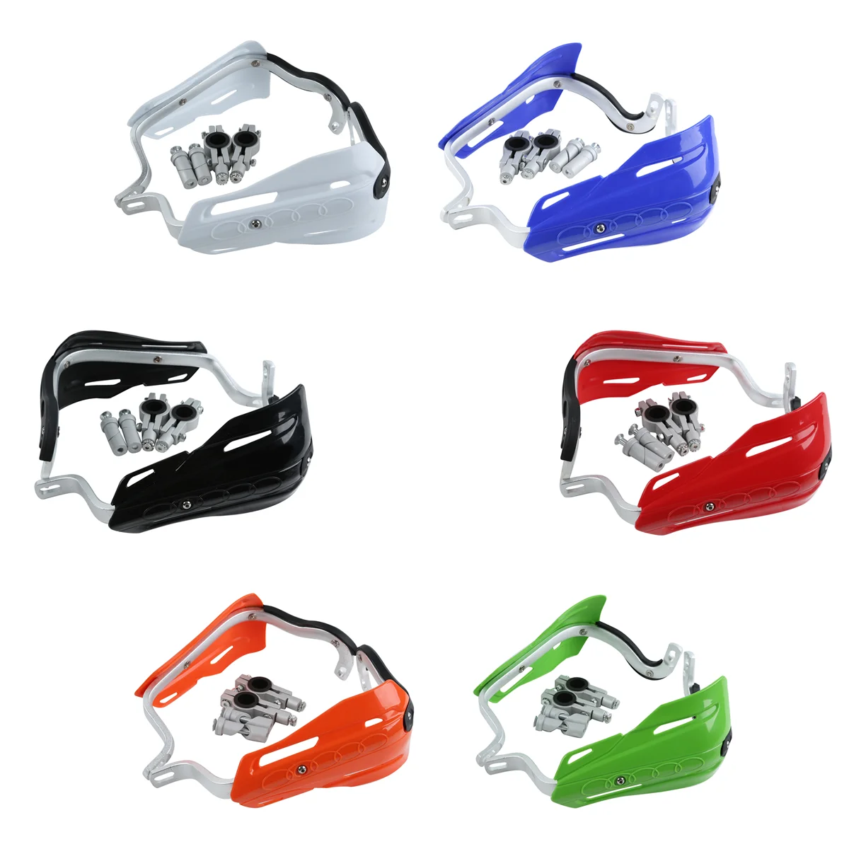 

Мотоцикл 7/8 "22 мм Ручная защитная решетка Handguard для Honda Yamaha Kawasaki Кроссовый мотоцикл Suzuki велосипеды черный/зеленый/оранжевый/синий/белый/красный