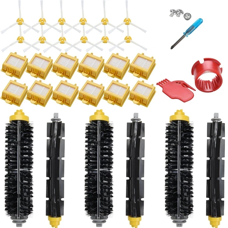 

Replacement Filter Bristle & Flexible Beater Brush side brush spare Kit for iRobot Roomba 700 Series 760 770 780 790 Accessory