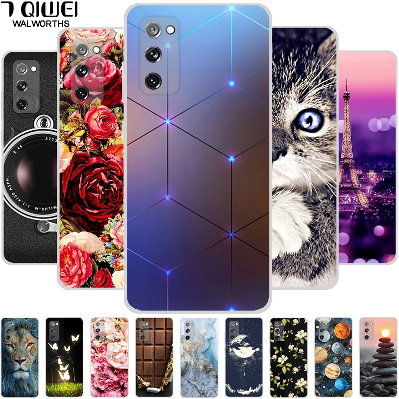 Для Samsung S21 Plus чехол Ультра мягкий ТПУ силиконовый для Galaxy S20 FE задняя крышка S 20 s21 +