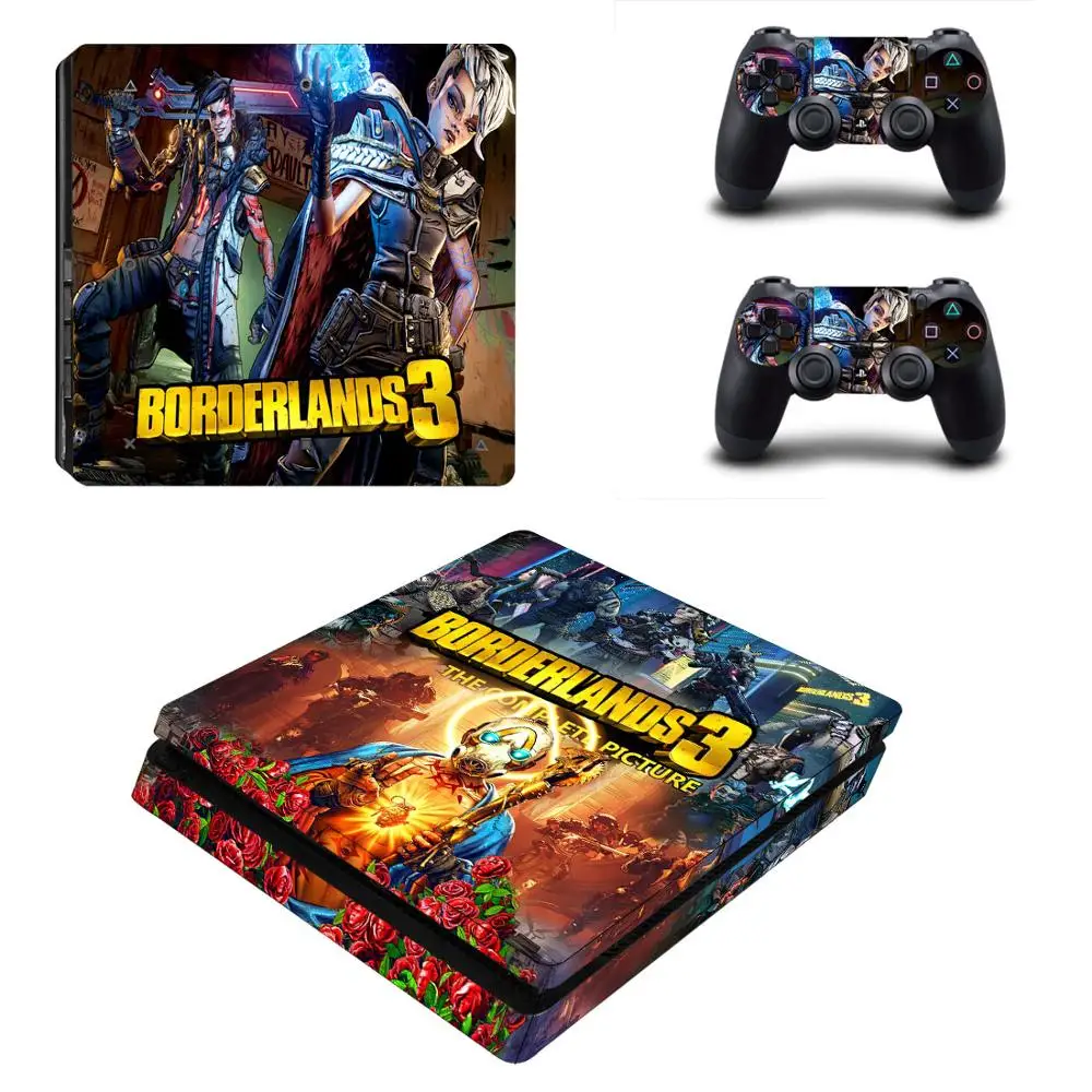 Игра Borderlands 3 PS4 тонкая кожа Виниловая наклейка, стикер для Dualshock Playstation 4 консоль и контроллер PS4 тонкая кожа Стикеры s