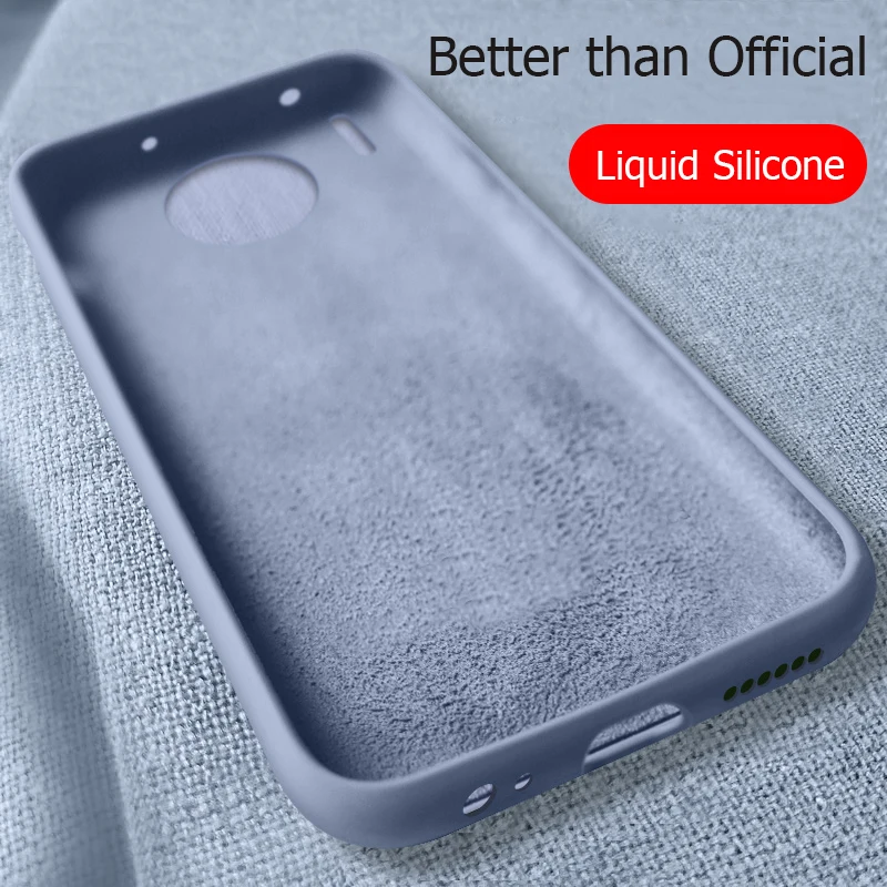 Чехол для Huawei Mate 30 Pro жидкий силиконовый резиновый мягкий чехол Lite Mate30