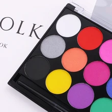 15 цветов кузова Краски Макияж лица Краски ing воды масло чернила граффити с кистью L41E