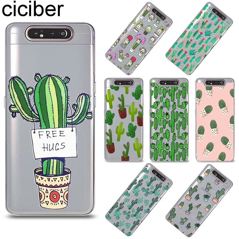 

ciciber Phone Case for Samsung Galaxy A50 A70 A80 A40 A30 A20 A60 A10 A20e Soft Silicone TPU Cover Tropical Plants Cactus Fundas