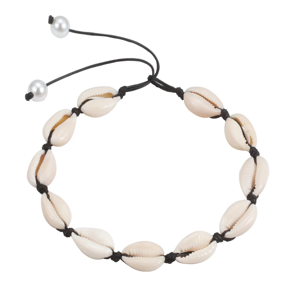 Necklace Style 6 Богемные ракушки ожерелье в виде ракушки браслет раковины браслет для женщин воротник чокер ракушки Каури пляж ожерелье ручной работы ювелирные изделия - Окраска металла: Necklace Style 6