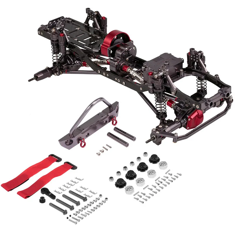 

RC Car Frame Kit 1/10 CNC Aluminum for SCX10 AXIAL RC Crawler Climbing Car DIY Parts