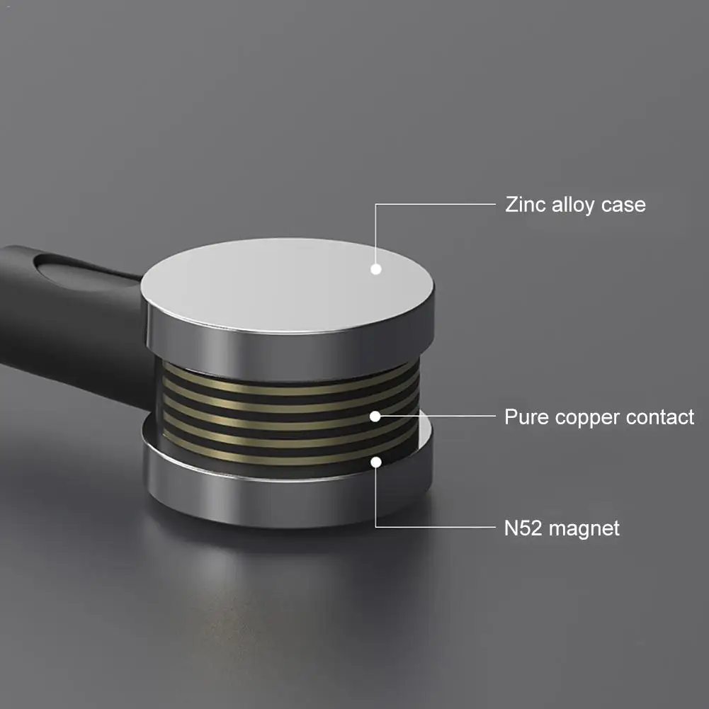 3 в 1 Магнитный зарядный кабель Micro USB и type C 180 градусов под прямым углом Магнитный кабель передачи данных цинковый сплав+ TPE материал