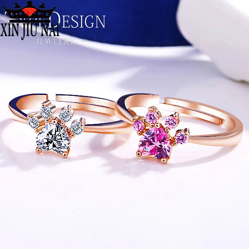 2 вида цветов милые с принтом собачьей лапы регулируемые простой стиль розовое