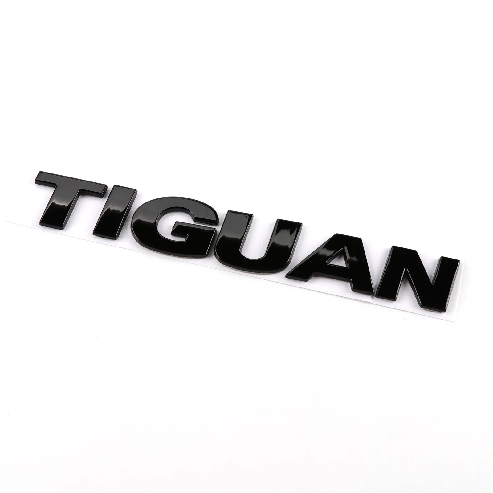 Блестящая черная наклейка на крышку багажника автомобиля эмблема TIGUAN с